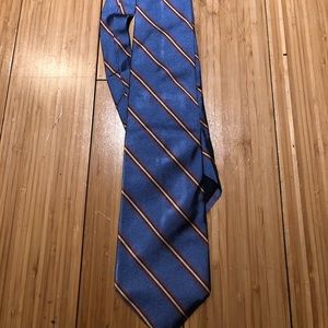 Blue silk tie